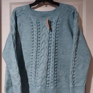 Loft Plus Textured Cable Sweater